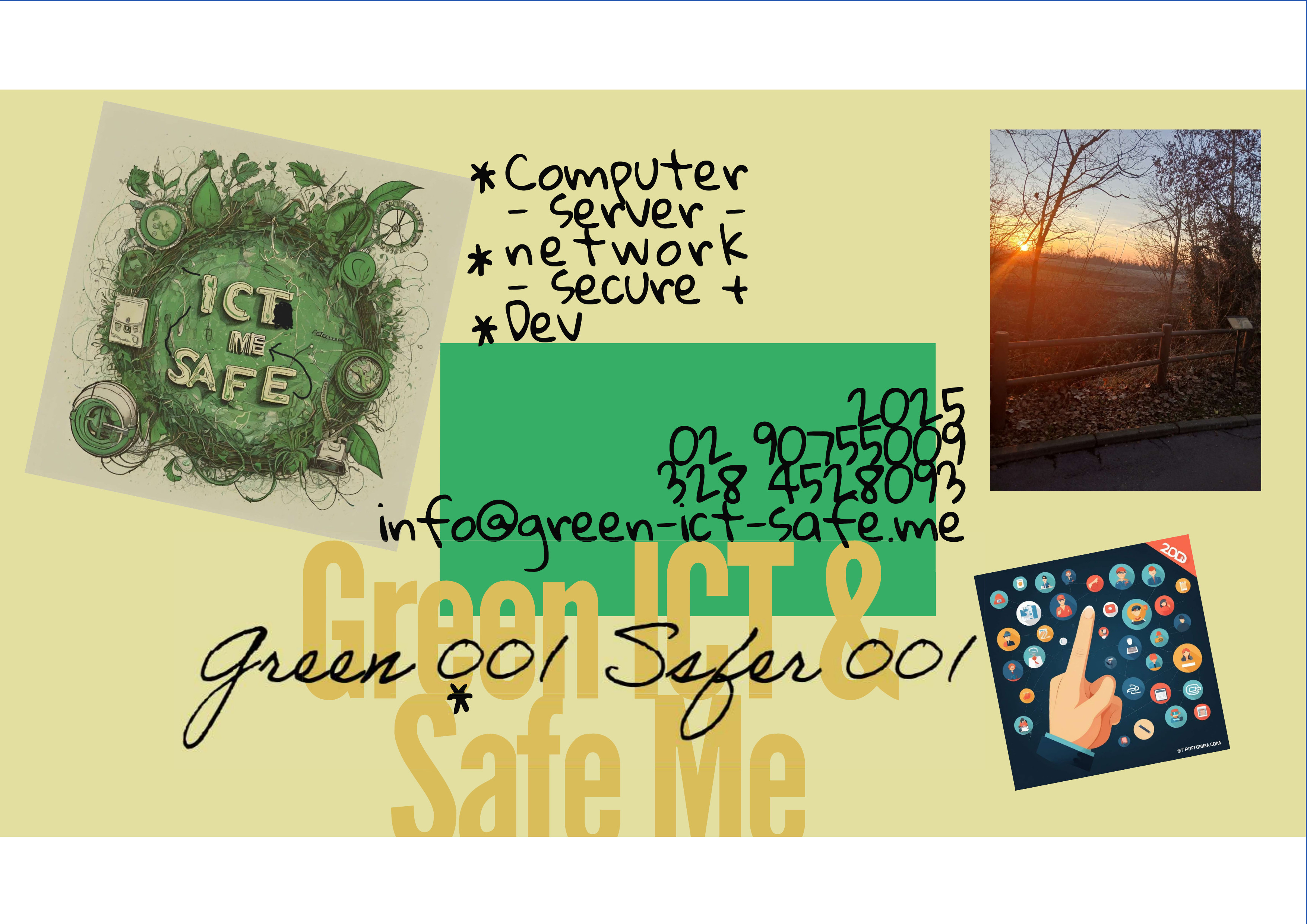 Green ict safe me Logo